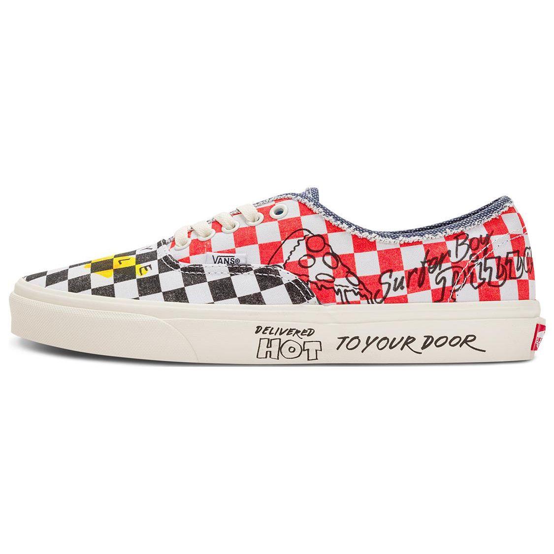 Vans Authentic Stranger Things Surfer Pizza Unisex Multi Checker Board VN0A5JMPBO5 37
