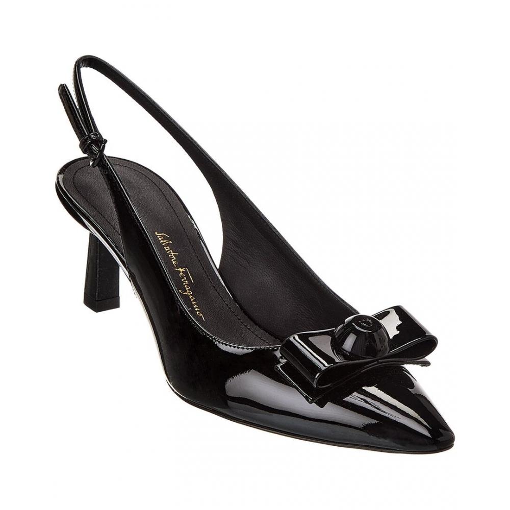 

Salvatore Ferragamo Ferragamo Karine Лакированные туфли с ремешком на пятке черный