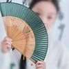 [Sarkovos] Women's Folding Fan, Natural Bamboo, Japanese Style, for Yukata and Summer Kimono, Heatstroke Prevention, Handmade, High-Quality Summer