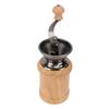 Coffee Grinder Manual Oak Stainless Steel Retro Ergonomic Crank Handle Conical Grinding   Portable Coffee Bean Grinder