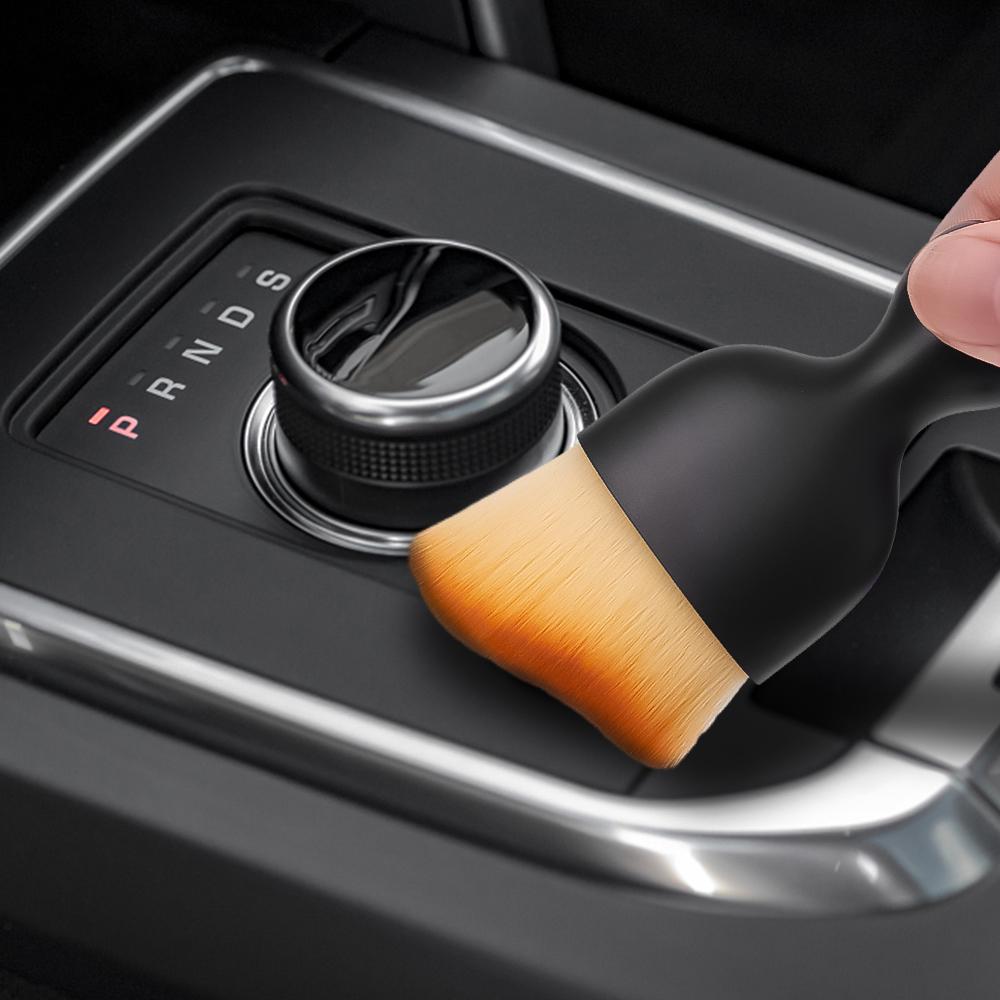 Auto-Innenreinigungsbürste, Klimaanlage, Luftauslass, weiches Fell, Reinigungsbürsten mit Muscheln, Fugenstaubentfernung, Detaillierungsbürsten-Werkzeuge