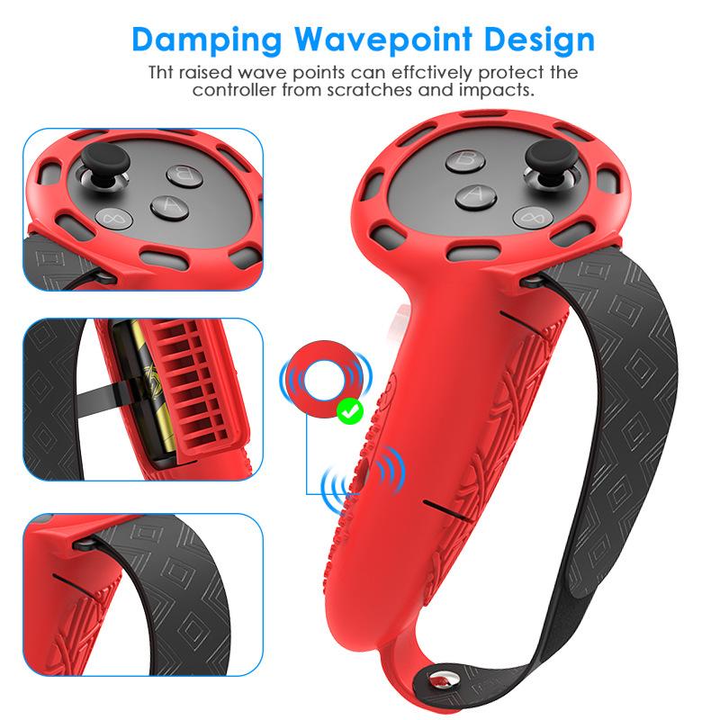 Capa protetora TPU para fone de ouvido Meta Quest 3S VR, cabeça, rosto, almofada para os olhos, alça, botão, acessórios VR