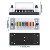 6-Way Car Fuse Holder With Negative Busbar 12V Blade Type Fuse Holder Atc/Ato Standard Fuse Box Label Sticker Waterproof Cover