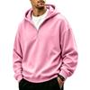 Men's Casual Full Zip Hoodie Loose Fit Sweatshirt for Sport and Everyday Wear