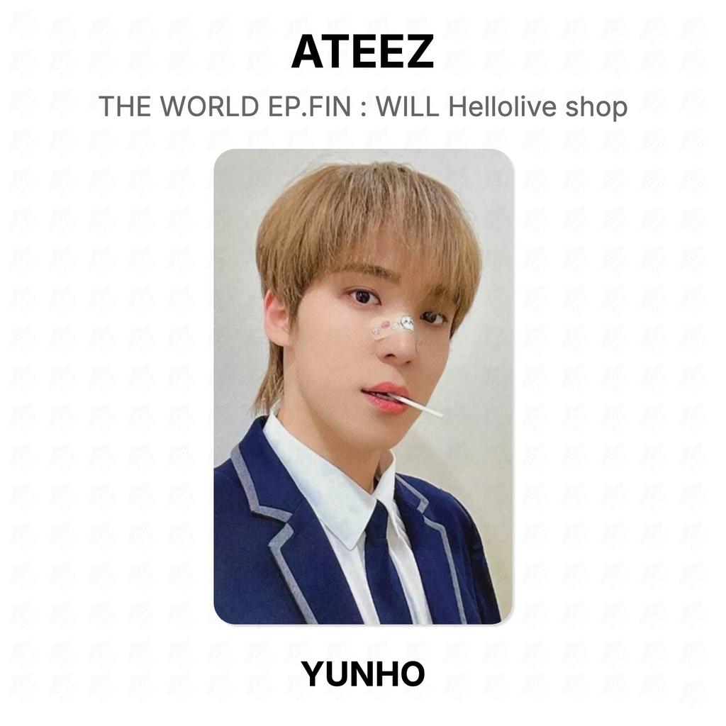 ATEEZ THE WORLD EP.FIN : WILL Hellolive Shop Official Photocard