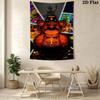 Five Nights Freddy'S Survival Horror Tapestry Background Cloth Wallmounted Homestay Soft Decoration Tapestry Soft Work Of Art