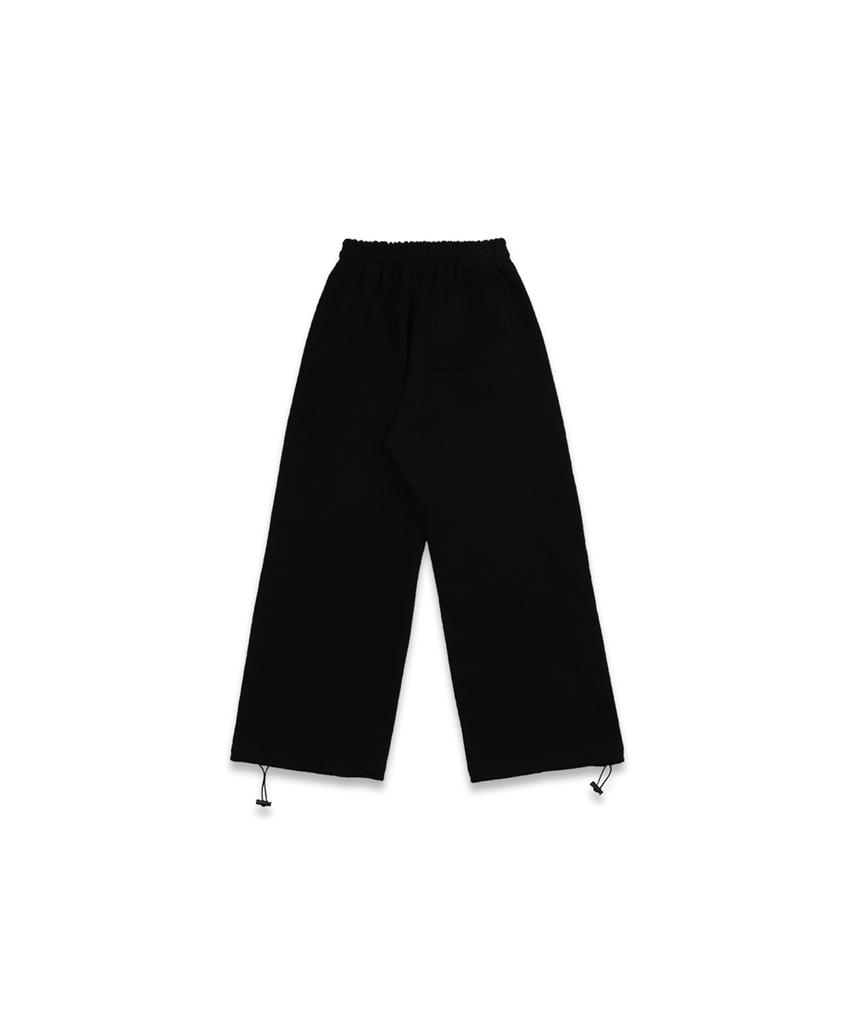 MACKY Club Wide String Sweatpants Black