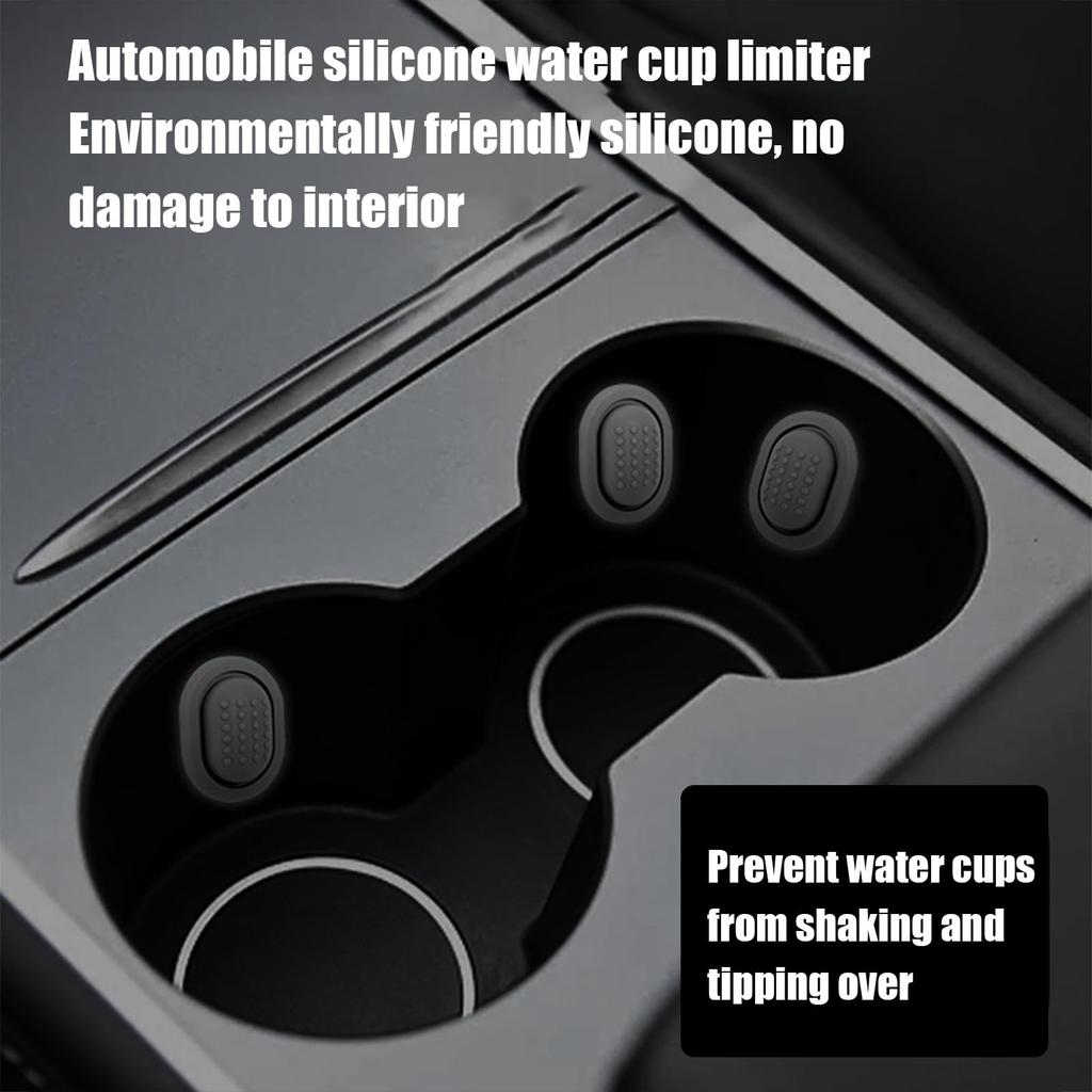 Car Cup Holder Limiter, Silicone Universal Car Cup Holder Silicone Drop Proof