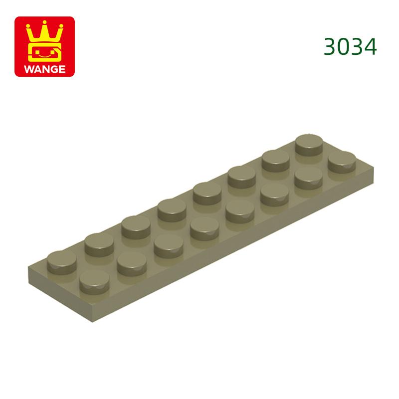 Non-Toxic 44Pcs/Lot 3034 2X8 Foundation Board Building Blocks Moc Basic Components Part Compatible With Bricks Children Toy Gift Box