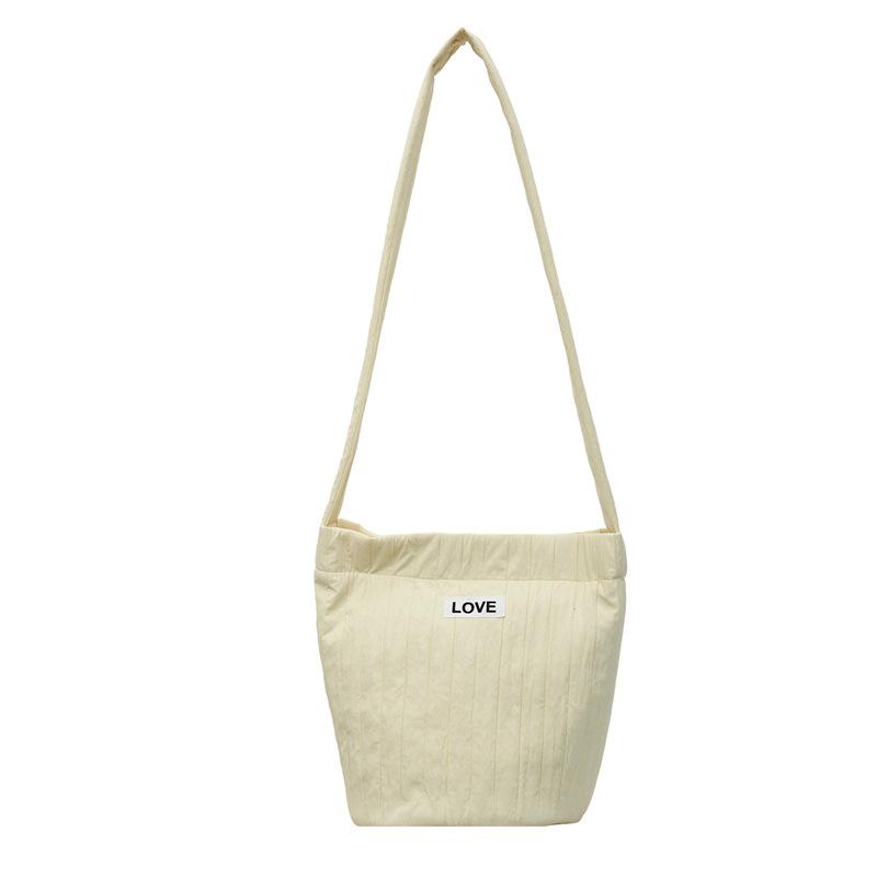 Korean large-capacity tote bag 2025 autumn and winter cloth bag bag women's fashion shoulder bag casual solid color crossbody bag