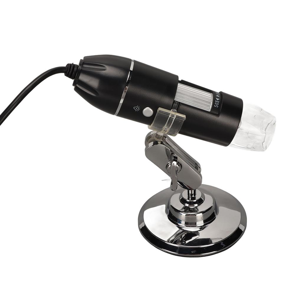 Digital Microscope 1600X HD Resolution 8 LED Lights USB Type C 2 In 1 Electronic Digital Microscope