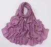 New Chiffon Hijab With Rhinestones Diamonds Scarf Shawls Solid Headscarf Wraps Ramadan Eid Hijabs Glitter Headband Turban