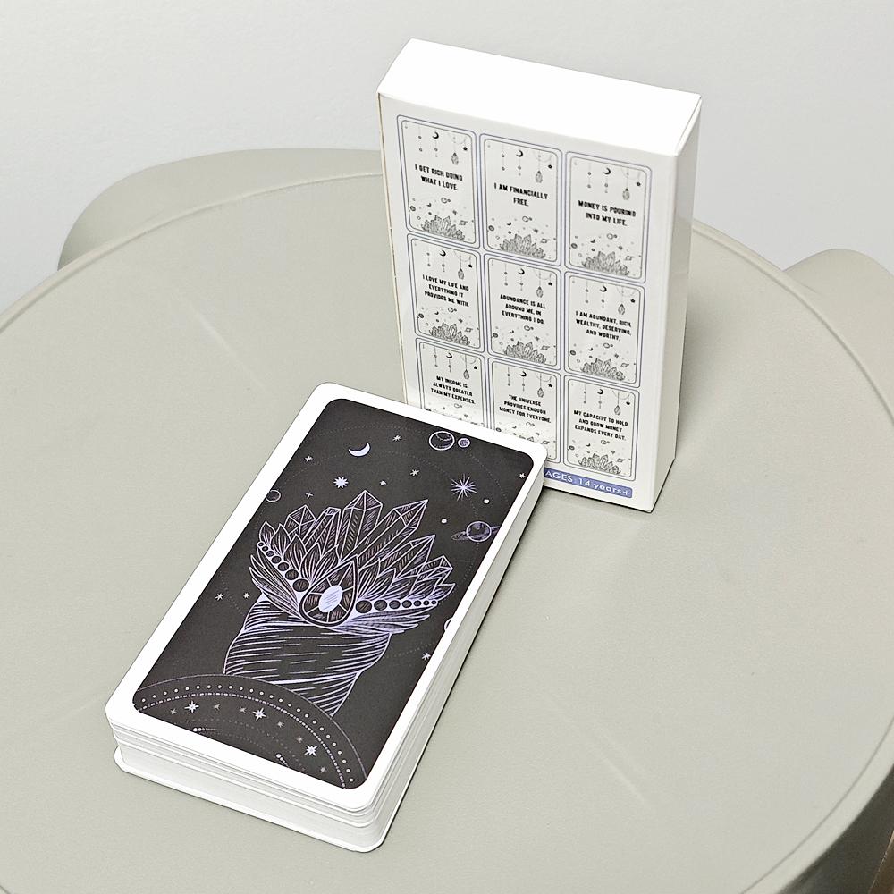 Financial Abundance Affirmation Cards Affirmation Deck To Manifest Financial Freedom & Attract Money 54 Pcs Cards 10.3*6cm