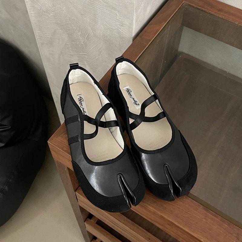 Móda Móda Zvláštní Špička Dámské Baleríny Boty 2025 Nové Na Jaro Léto Dámská Mělká Obuv Křížově Vázané Dámské Baleríny Boty