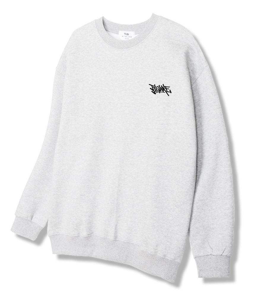 TI.GLAKE The Serif Sweatshirt Light Grey [Fleece Lining]