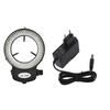 Black White Microscope Ring Light Non-Flickering EU/US/UK Adjustable Illuminator Adjustable Dimming 144 LED Ring Light
