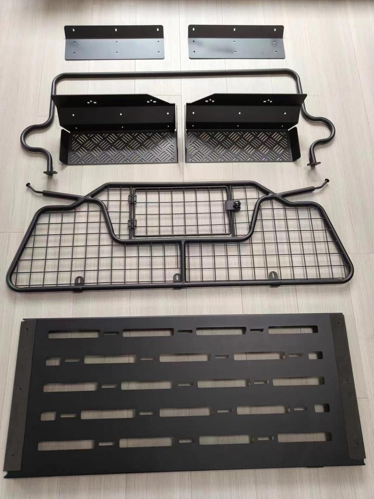 Defender Modified Trunk Storage Rack and Tailgate Box Upgrade