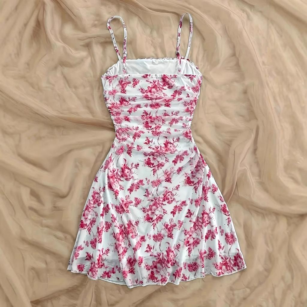 Summer Women's Fashionable and Sexy Dress, Vacation Backless Strappy Dress, Beach Dress