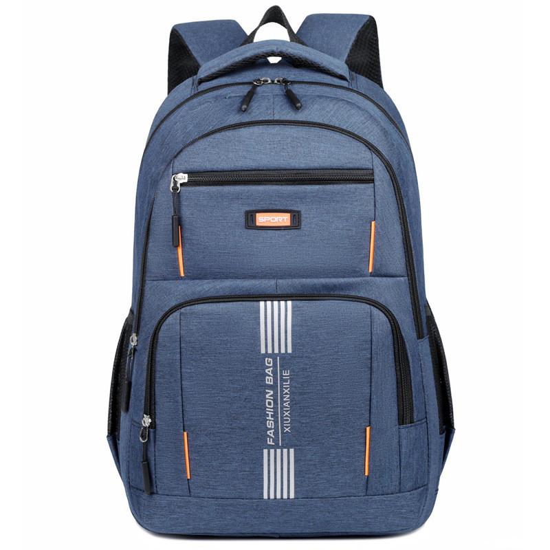 Large Capacity Unisex Oxford Backpack With Breathable Design Laptop Compartment