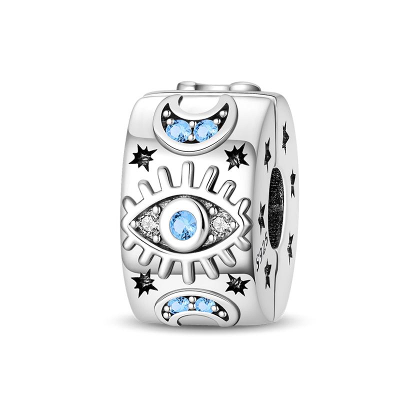 Newcopper Sparkling Zircon Devil'S Eye Horus' Eye Best Wishes Lucky Charms Beads Fit Pan Original Bracelets Diy Jewelry