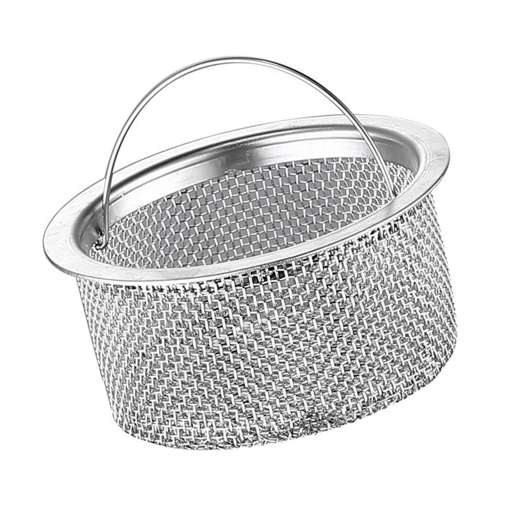 Sink Strainer Stainless Steel Prevent Blocking Kitchen Sink Drain Basket for Home Use