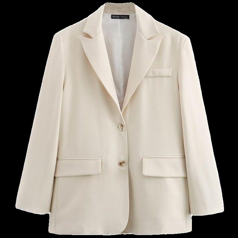 Fashion Style 2024 Spring New Arrival Women's Clothing Slim Looking Easiest for Match Loose Temperament Long Sleeve Suit Coat 2010781