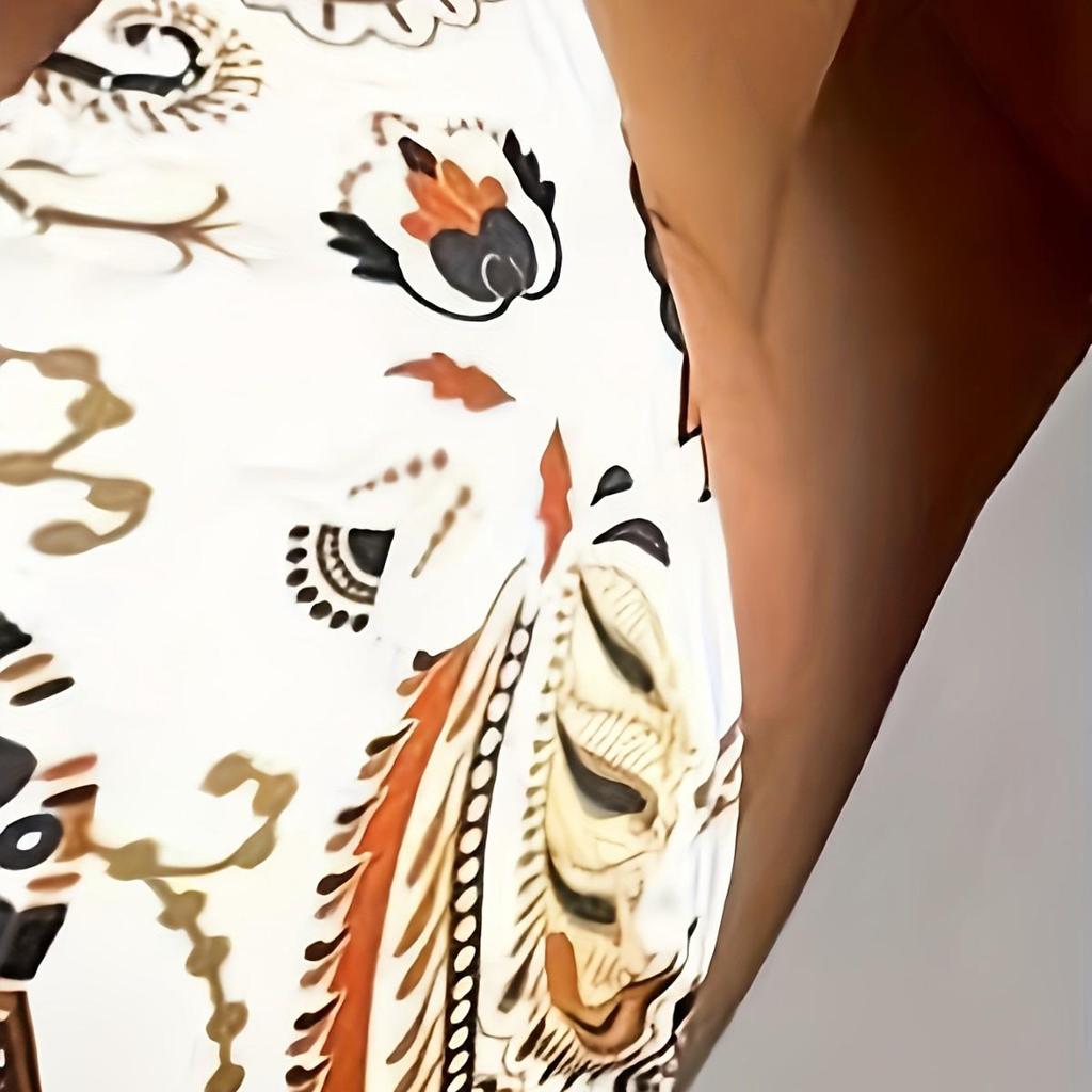 Qianmo 2025 Digitaldruck Krawatte Dreieck Sexy Konservativer Einteiliger Badeanzug für Damen