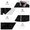 Men's Color Block Short Sleeve Button Down Shirt, Stretch Breathable Wrinkle-Free Fabric, Casual Summer Shirt for and Daily Wear, Fit