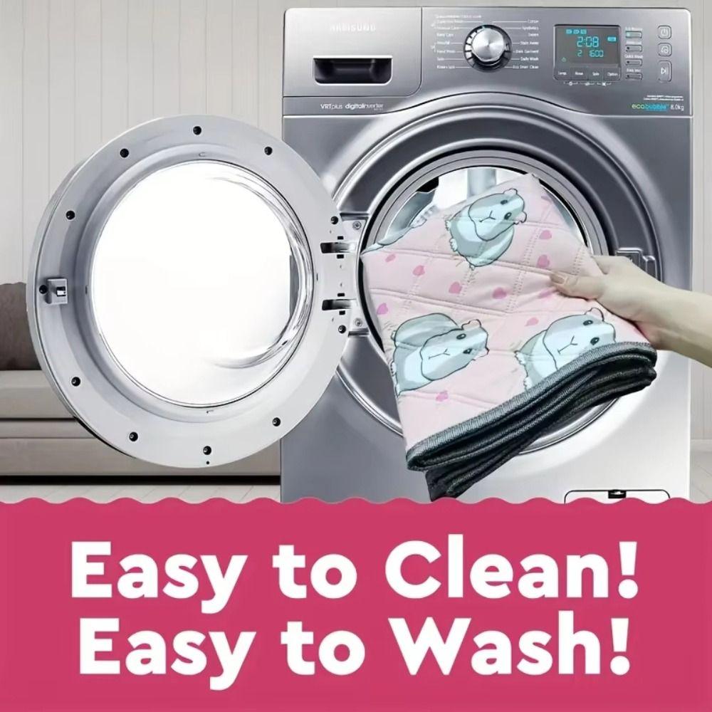 Washable Guinea Pig Cage Mat Reusable Non-Slip Mat Small Pet Bedding  for Guinea Pigs Small Animals