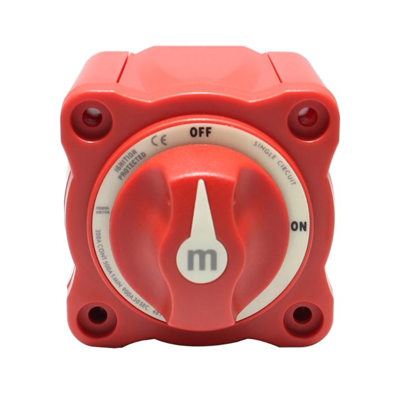 Power Battery ON/Off Disconnect Switch 300A Ignition Protected Heavy Duty Cutoff Switch for - -Marine & Automotives-