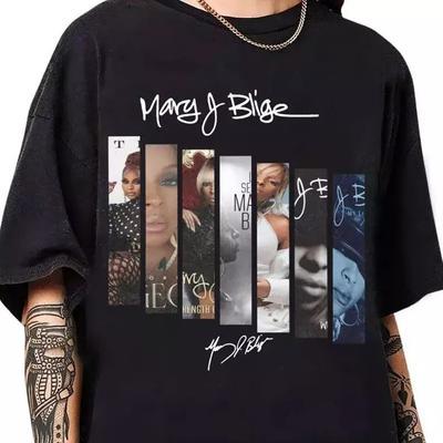 Hot Trend Mary J Blige 2025 Music Tour Fans Shirts  S-5XL BL1542 Unisex T-Shirt
