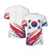 Fashion South Korea Flag Football T Shirts For Men Trend Summer National Emblem 3D Printed T-shirts Loose Breathable Sports Tees