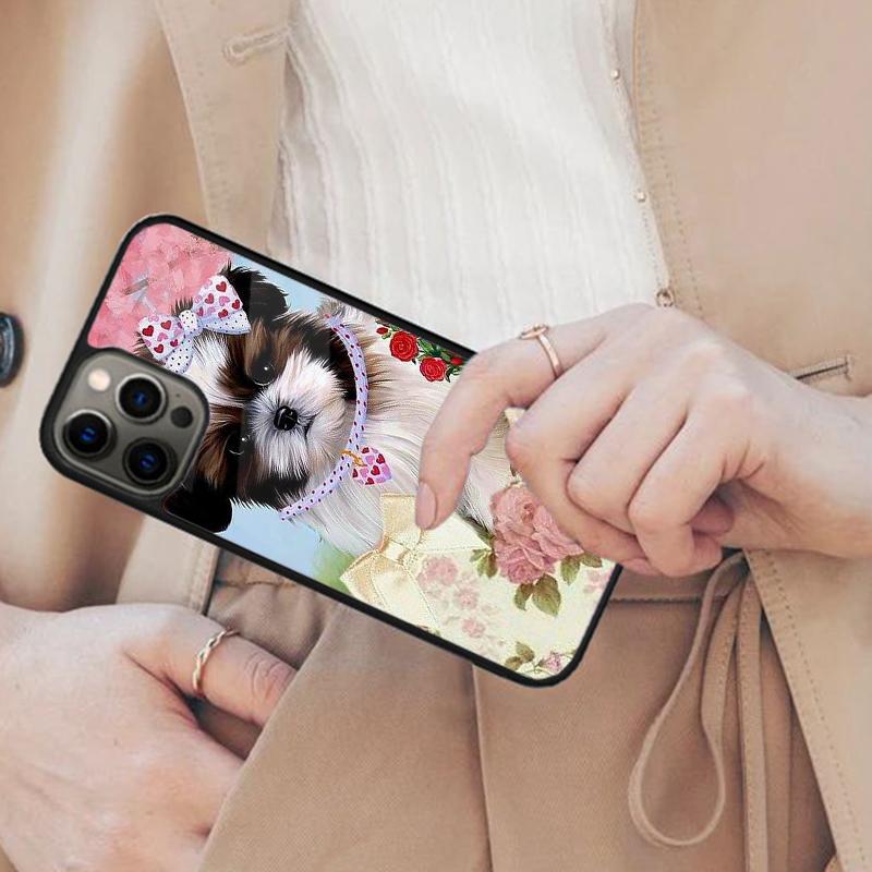 

Cartoon Shih Tzu Dog Magnetic Phone Case For APPLE iPhone 17 Air 16 14 13 12 Pro Max 15 Plus Wireless Charge With MagSafe Cover iPhone 13mini
