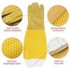 Leather Beekeeping Gloves Breathable Mesh Ventilated Gloves  Beekeeping Supplies