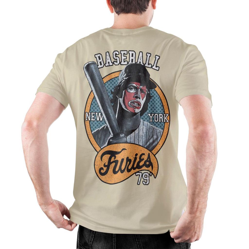 Baseball Furies The Warriors Pánské tričko z čisté bavlny pro volný čas s kulatým výstřihem a krátkým rukávem 4XL 5XL