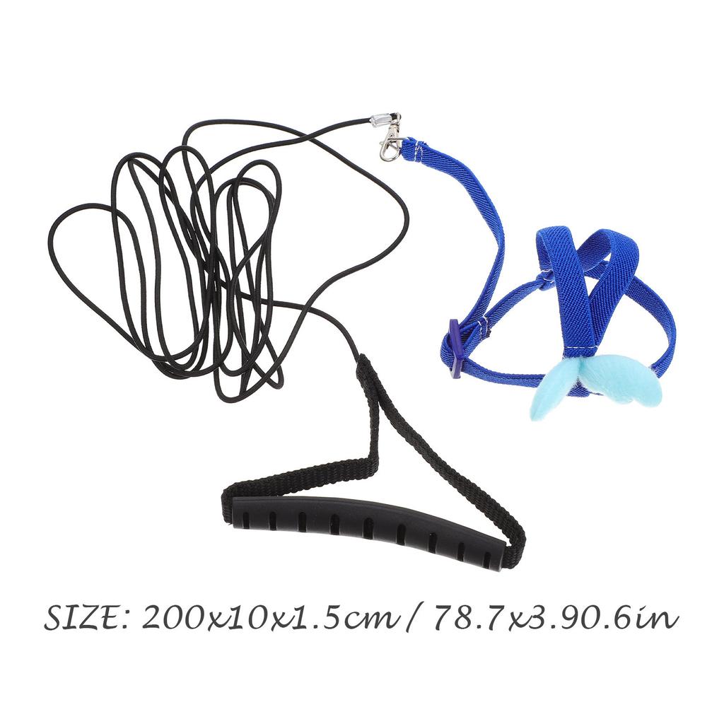 Adjustable Bird Harness Leash Set Premium Material Exquisite Sewing for Parrot Training Pet Bird Safety Gear