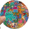 50 Cartoon Weird Graffiti Stickers Can Decorate Suitcase Pen Guitar Notebook Waterproof Explosive