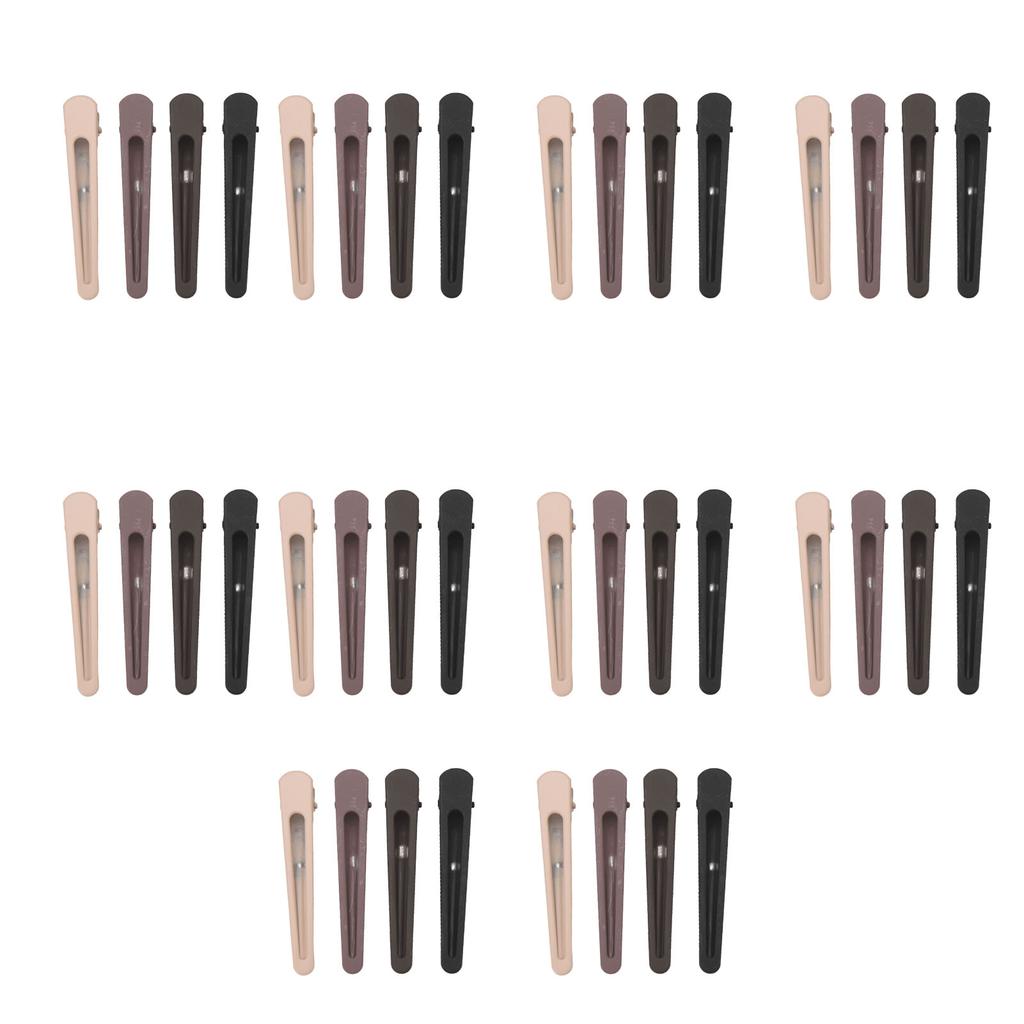 40pcs Hair Duck Bill Clips Bend Crease Free Alloy Hair Styling Dividing Clips for Home Salon Use