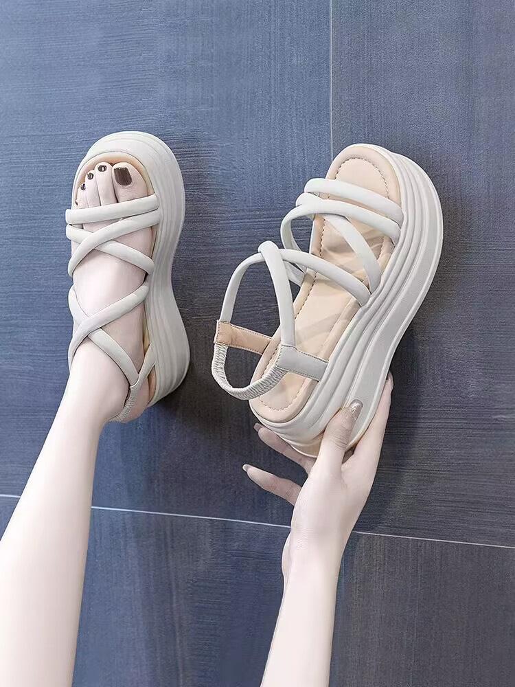 

Muffin thick sole with sandals women s new summer height increase small man with skirt sandals women 35