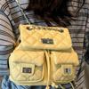 Korean Niche College Style Backpack 2025 New Fashion Casual Shoulder Bag Diamond Cute Multi-pocket Backpack