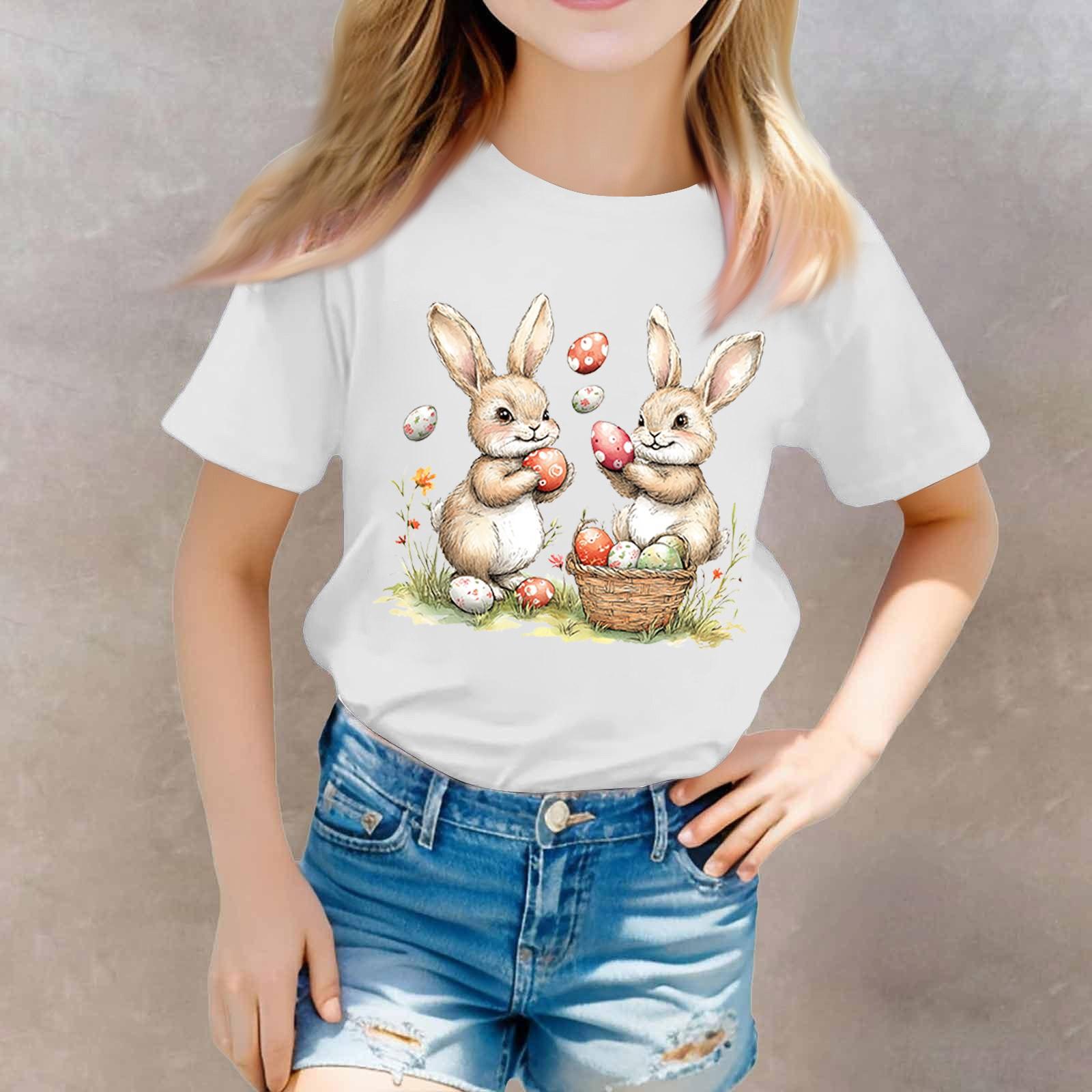 

Футболки для малюків, дівчаток, хлопчиків, дитячі футболки з принтом і короткими рукавами для хлопчиків і дівчаток 160 білий