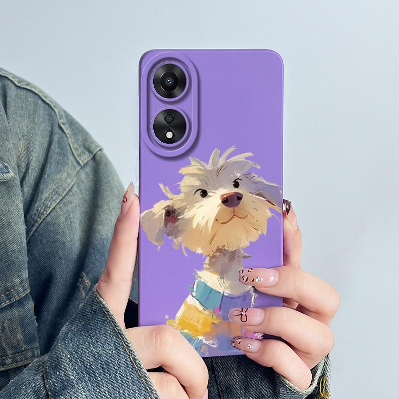 For OPPO A78 4G Phone Case CPH2565 Cover Soft Silicone Cute Panda Flower Boys Girls Painted Shell Funda Protective Casing Coque