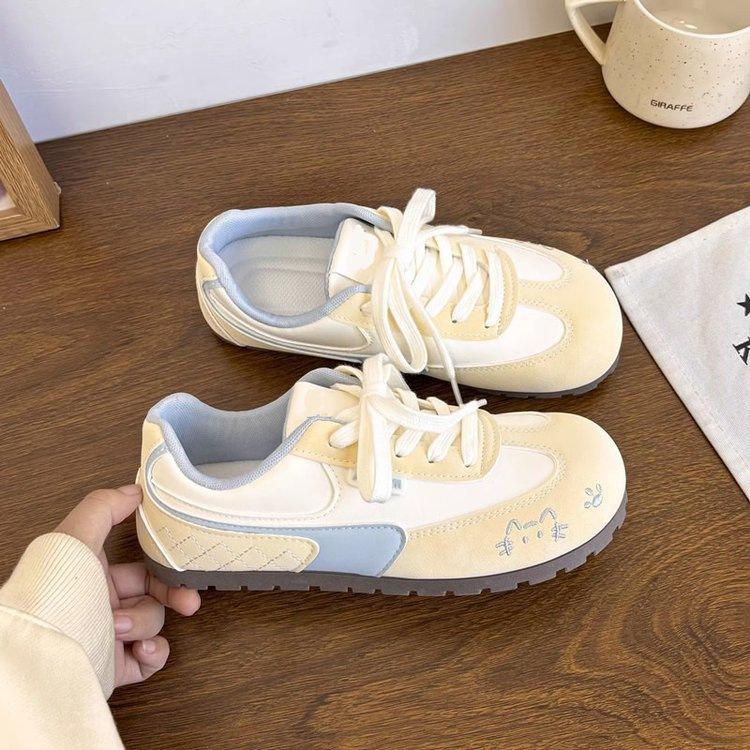 Con falda primavera nuevo estilo ballet entrenamiento moral zapatos mostrar pies pequeños casual base plana zapatos