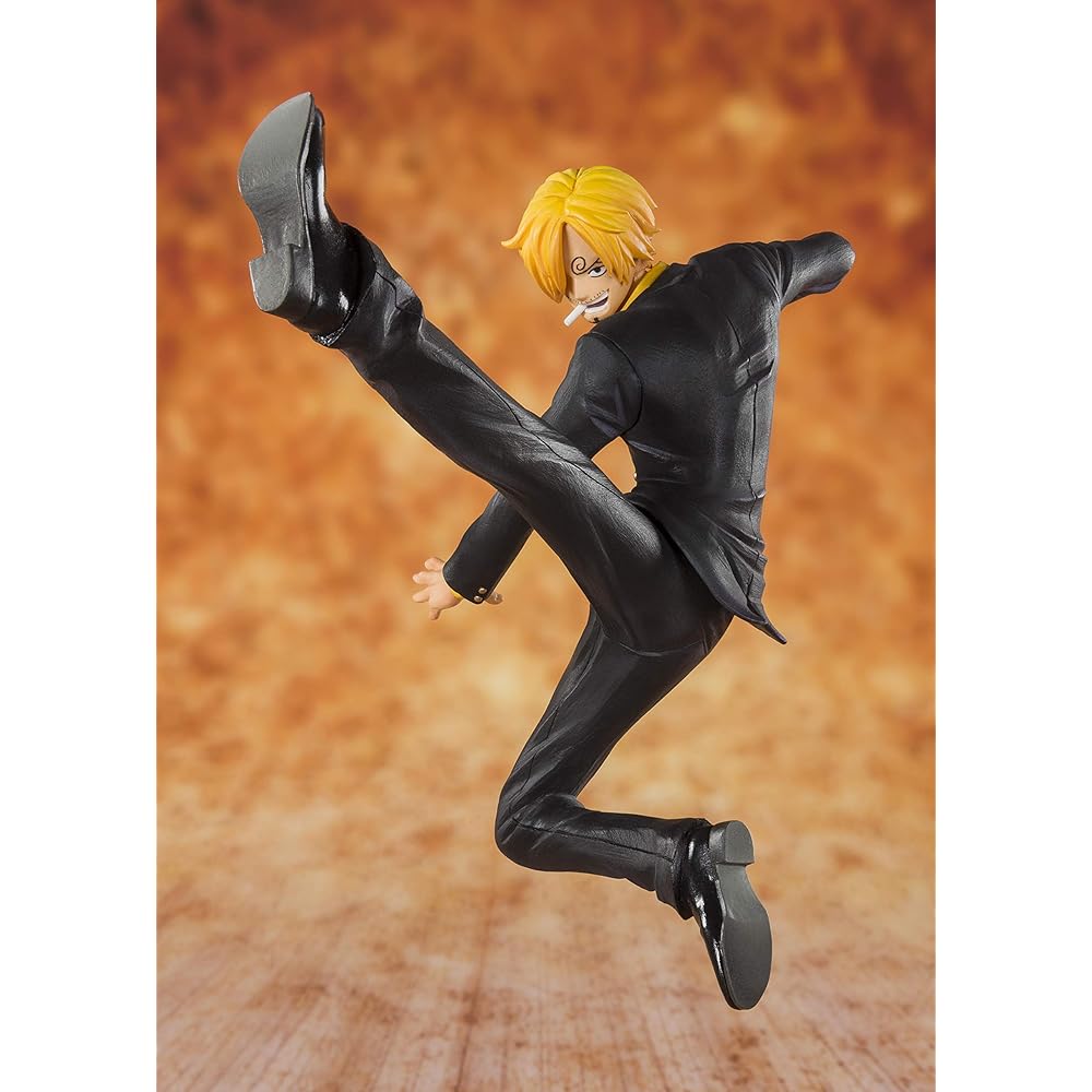 TAMASHII NATIONS Figurearts Zero One Piece Sanji Black Leg 130mm Painted ABS PVC Figure