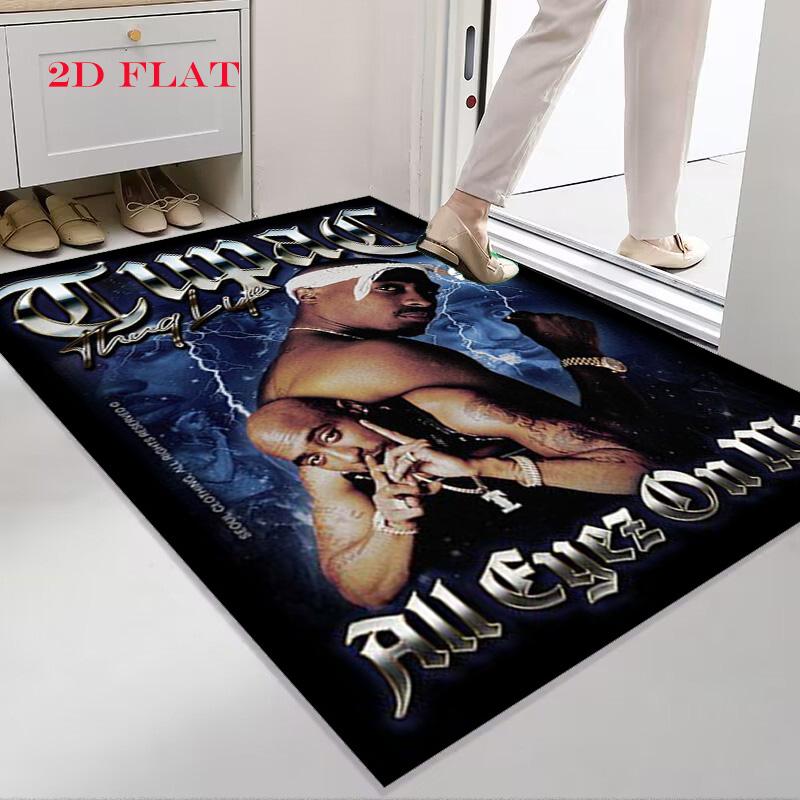Vintage Hip Hop Portrait Carpet Living Room And Bedroom Mats Suitable For All Seasons Protective Pad Gift Art