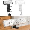 Clamp On Cable Management Tray Adjustable Clamp Outlet Fixing Rack  Desk Edge Installation