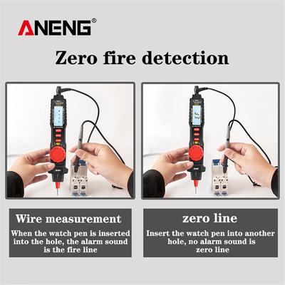 ANENG A3004 Multímetro de pluma digital Rango automático NCV AC/DC Voltímetro Amperímetro Ohmímetro Medidor de resistencia