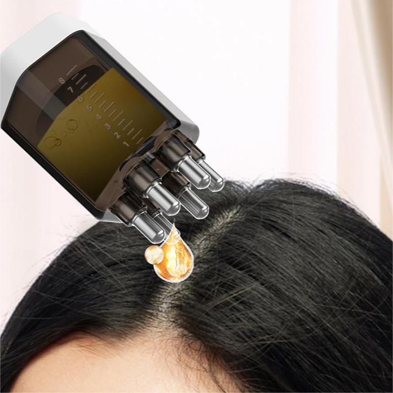 6 Needle Scalp Applicator Liquid Comb For Scalp Treatment Essential Oil Liquid Guiding Massager Comb Hair Growth Serum Oil Apply