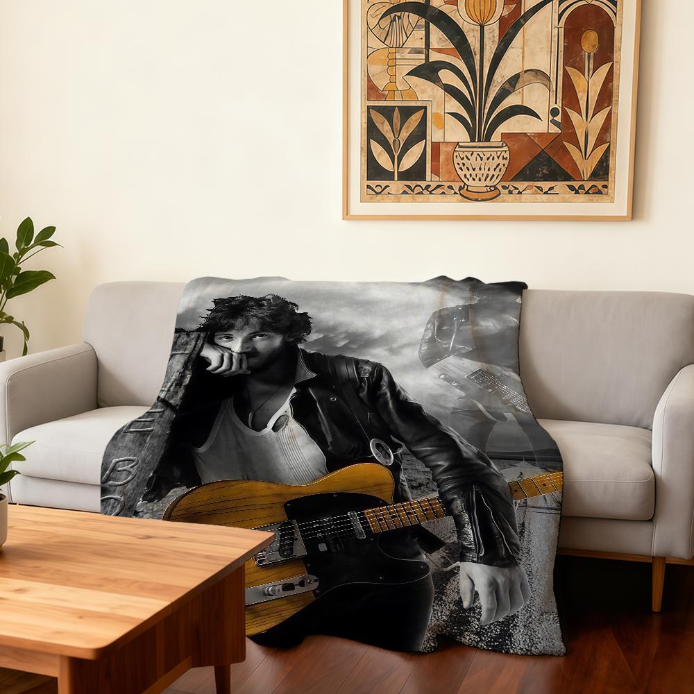 

Singer Bruce Springsteen Blanket Super Warm Comfortable Plush Throw Blanket Child Home Sofa Bedroom Gift 30x40in