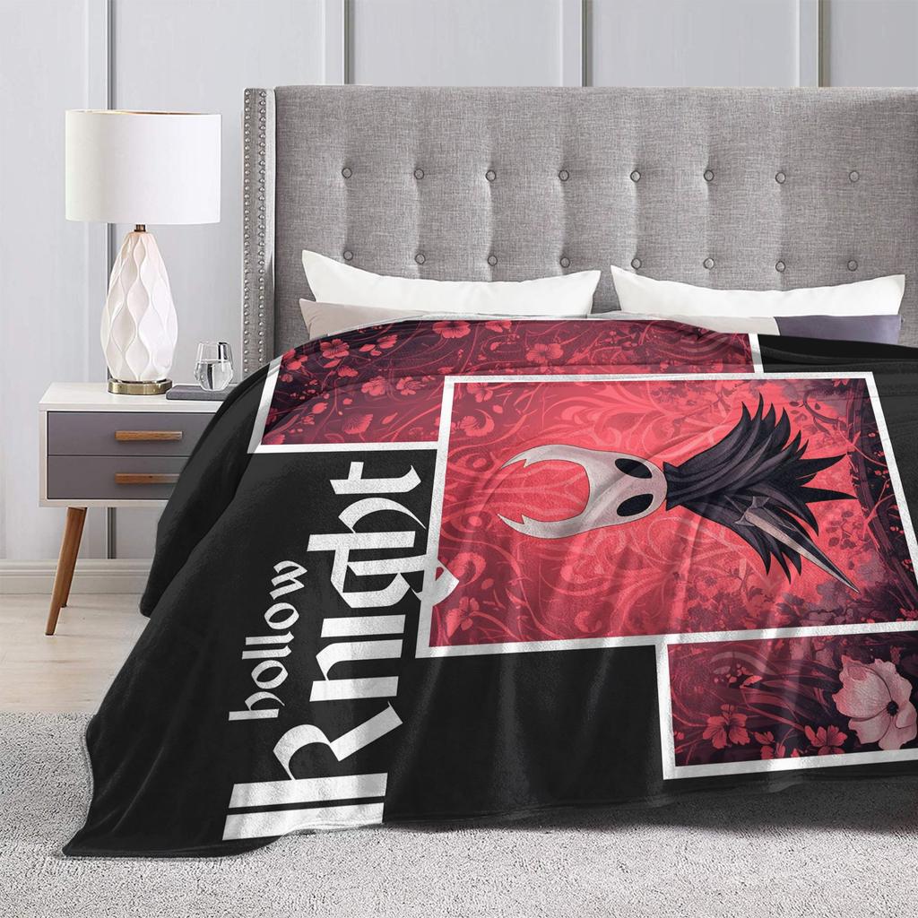 Hollow Knight Silksong Plush Blanket Boy Girl  Flannel Throw Blanket For Couch Chair Super Warm Design Quality Bedspread Gift